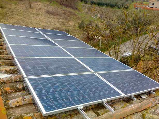 Impianto fotovoltaico Capolona Arezzo